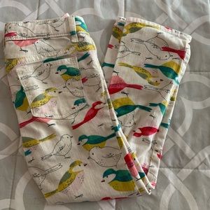 Gap jeans with bird print